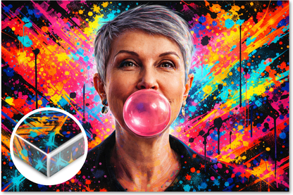 Neon Bubble Portrait